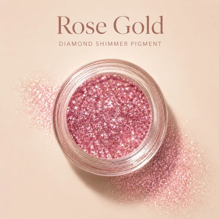 Rose Gold pigment artwork